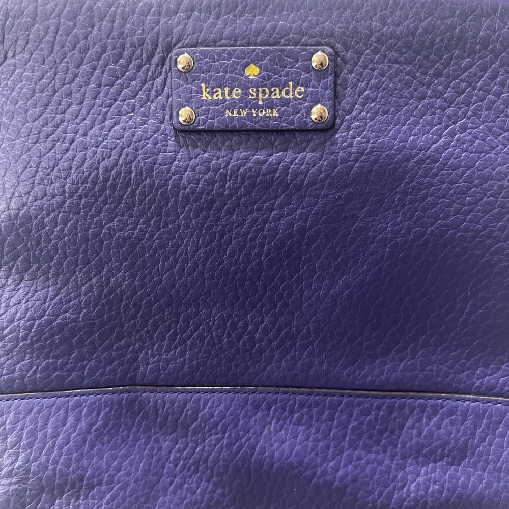 Kate Spade Rich Purple Leather Shoulder Bag